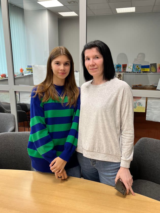 Zlata (left) and Diana (right) Amedro are two Ukrainian refugees in Warsaw, Poland.