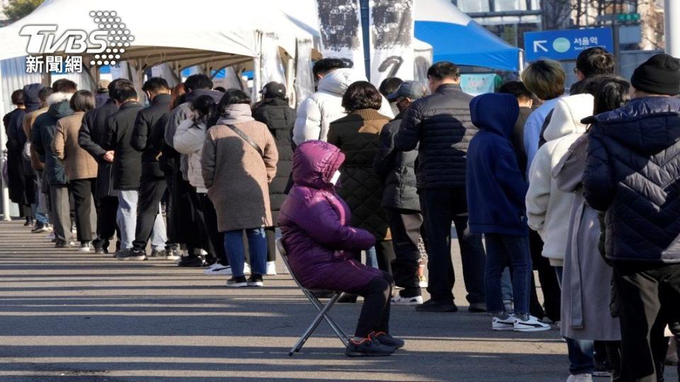 南韓新冠疫情升溫。（照片來源：AP）