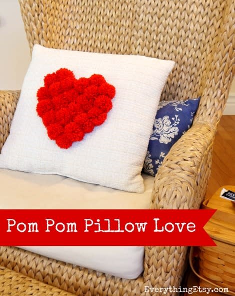 Pom pom pillow