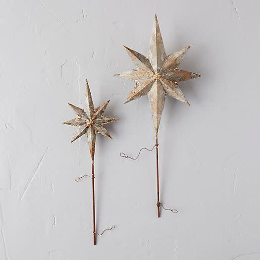 Aged Iron Star Tree Topper