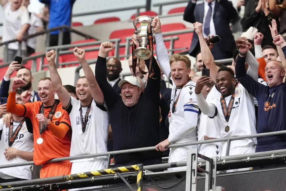 A historic achievement for Bromley as boss Andy Woodman, ex Colchester goalkeeper, leads his club to promotion 