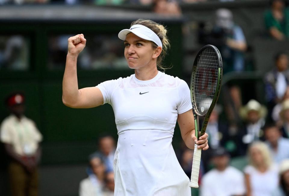 Back: Simona Halep (REUTERS)