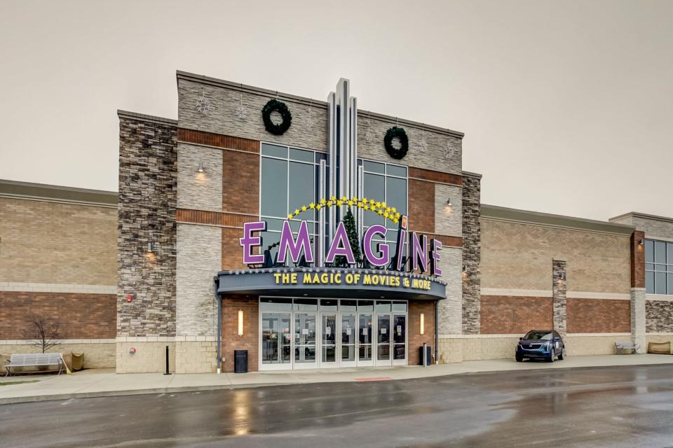 The main entrance to Emagine Entertainment's new movie theater Emagine Hartland is shown Dec. 14, 2018.