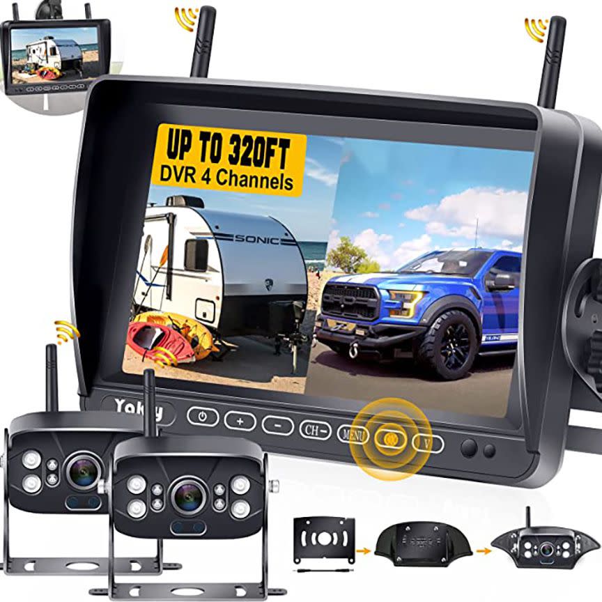 Wireless Backup Camera for RV with a 7-inch color monitor.