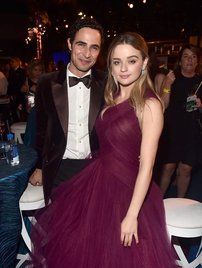 <p>What’s better than wearing a Zac Posen design? Bringing him along to the Governors Ball. Allow Joey King of <em>The Kissing Booth</em> to demonstrate. (Photo: Alberto E. Rodriguez/Getty Images) </p>