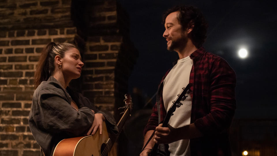 Eve Hewson and and Joseph Gordon-Levitt in Flora and Son. (Photo: Courtesy of Sundance Institute)