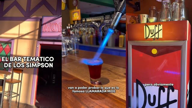 Visitó un bar en Buenos Aires inspirado en Los Simpson y que replica el bar  de Moe