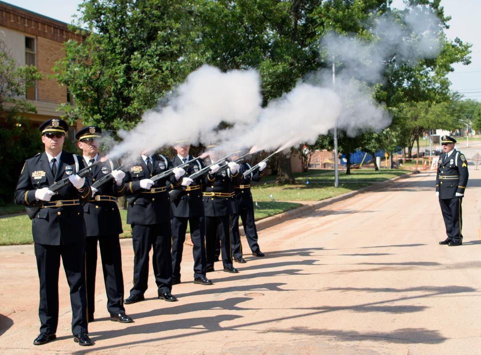 The Wichita Falls Police Department Honored fallen officers during the WFPD annual Police Memorial Service Monday morning.