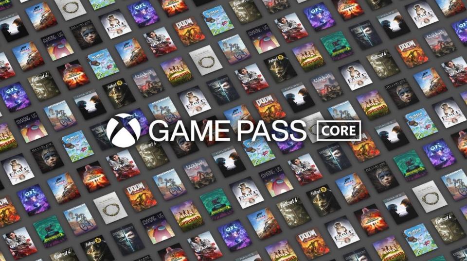 Xbox Game Pass Core hero image titles