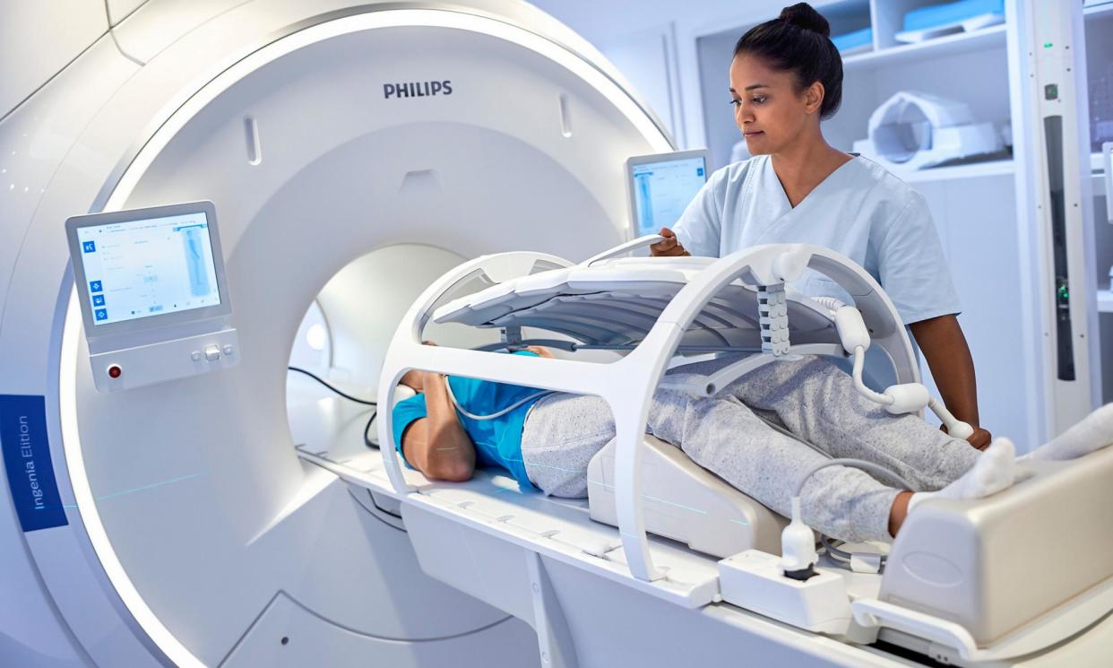 <span>The average MRI scanner uses around 1,500 litres of liquid helium while Philips Healthcare’s new Ingenia Ambition scanner uses just seven</span><span>Photograph: PR</span>