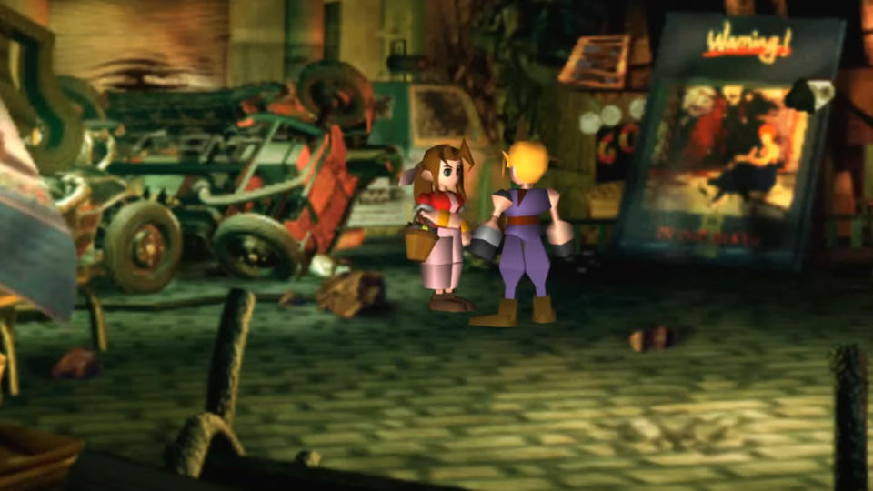 A screenshot from Final Fantasy VII