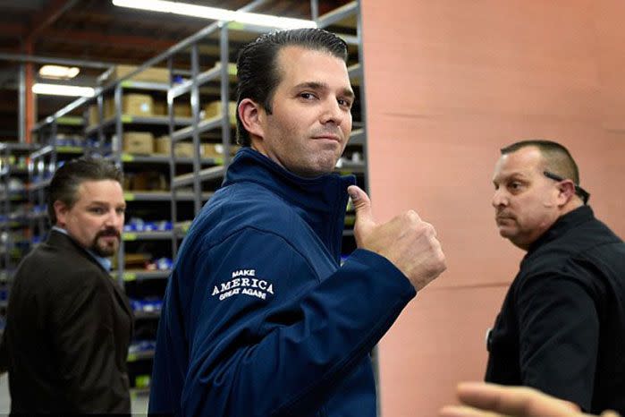 Donald Trump Jr is another vice-president. Image: Getty North America