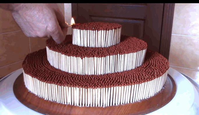 birthday cake inferno