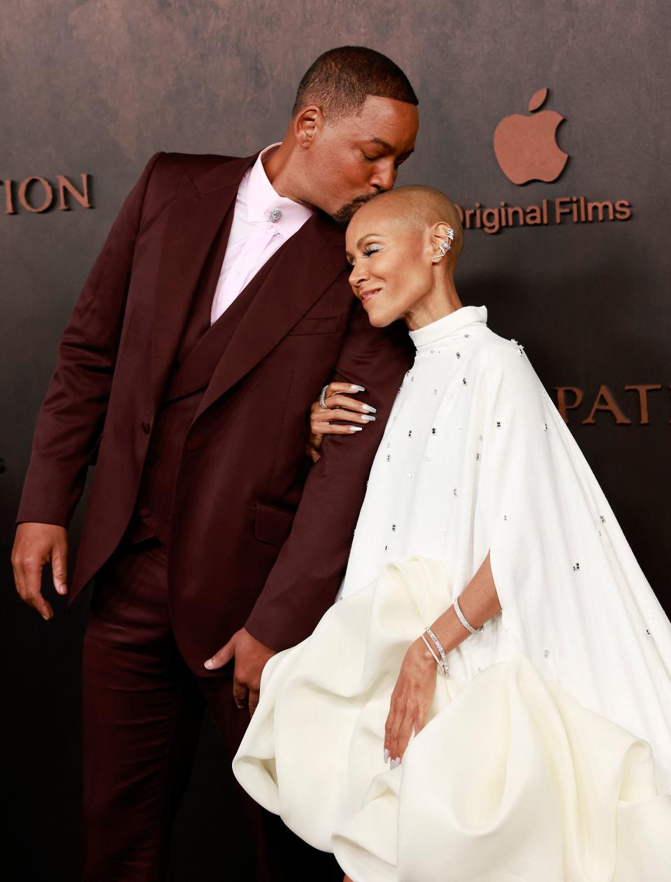 Will Smith y Jada Pinkett Smith en el estreno de 'Emancipación' en noviembre de 2022 cuando llevarían seis años separados (Foto de Michael Tran /AFP via Getty Images)