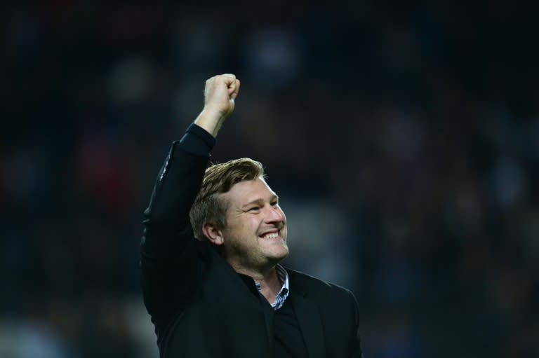 MK Dons English manager Karl Robinson