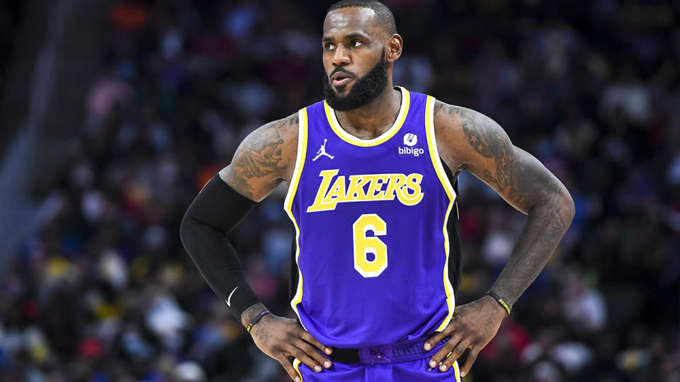 LeBron James has discussed his frustrations with the NBA's Covid-19 protocols after he recently returned a false positive test. (Photo by Nic Antaya/Getty Images)