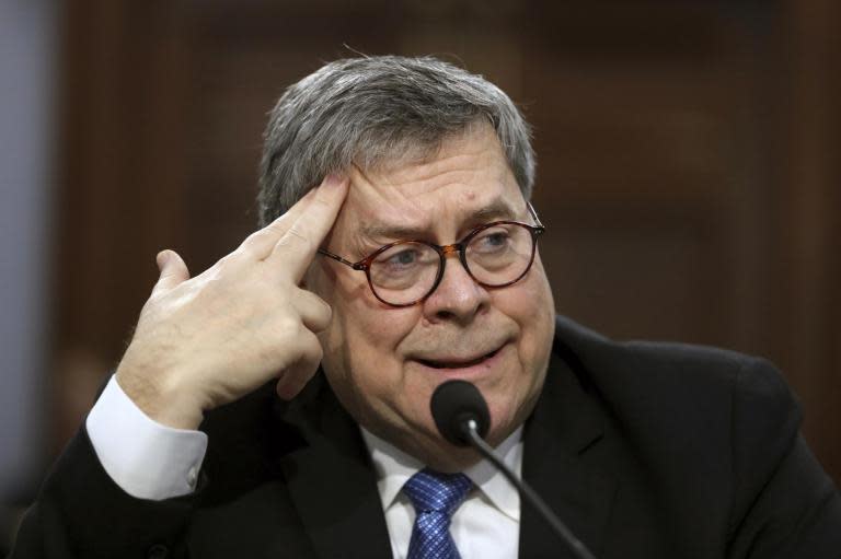 US attorney general William Barr has told lawmakers they could expect a redacted copy of Special Counsel Robert Mueller’s report “within a week”.Mr Barr was speaking about the report into possible links between the Russian government and Donald Trump’s 2016 campaign during a tense hearing on Capitol Hill that yielded more questions than answers. The attorney general abruptly declined to answer further questions about the investigation halfway through the hearing, saying: “I’ve said what I was going to say about the report today.” He then refused to answer whether the White House had been briefed on any aspect of the special counsel’s report. “I’m not going to say anything more about it until the report is out,” he added. Democrats expressed frustration and concern with Mr Barr’s handling of the report. Nita Lowey, chair of the House Appropriations Committee grilled him over how he managed to reduce the massive document into four pages just days after he had received it. “Even for someone who has done this job before, I would argue it’s more suspicious than impressive,” she said. Mr Barr acknowledged his quick work, claiming: “The thinking of the special counsel was not a mystery to the Department of Justice prior to the submission of the report.” He added that Mr Mueller’s team was redacting the report before providing it to Congress. The attorney general said he plans to produce a report during “this first go” with four types of redactions relating to grand jury information, classified information that could reveal agency sources or methods, information pertaining to ongoing prosecutions, and information that may implicate “privacy or reputational interests” of peripheral players. The report will be colour-coded, according to Mr Barr, and will feature explanatory notes for all of his redactions. It remains unclear what legal grounds the attorney general has to place redactions for all four of his listed components, however.Mr Barr added he would convene with Republican and Democratic leadership from the House Judiciary Committee after the report is released to determine whether they required any further information. Lawmakers may also request grand jury information from the courts, he said – a move he noted the justice department would not be making under his leadership. The attorney general was brought to the house committee to discuss Mr Trump's budget request for the justice department for 2020. This was the central focus of Mr Barr’s opening statement and he did not at any point mention the Mueller report. At times, there appeared to be two testimonies taking place. As Democrats grilled the attorney general over the special counsel’s conclusions, Republican lawmakers asked Mr Barr about his department’s plans surrounding issues including human and sex trafficking, as well as immigration along the US-Mexico border. The Mueller report wasn’t the only thing Democrats flagged up, however. The hearing provided some tense moments when they grilled Mr Barr over the justice department’s opposition to the Affordable Care Act in federal courts under Mr Trump. Asked whether he had considered the consequences of his department opposing the healthcare bill for Americans at risk of losing their coverage, Mr Barr shot back at one Democratic lawmaker: “If you think it’s such an outrageous position, you have nothing to worry about.”