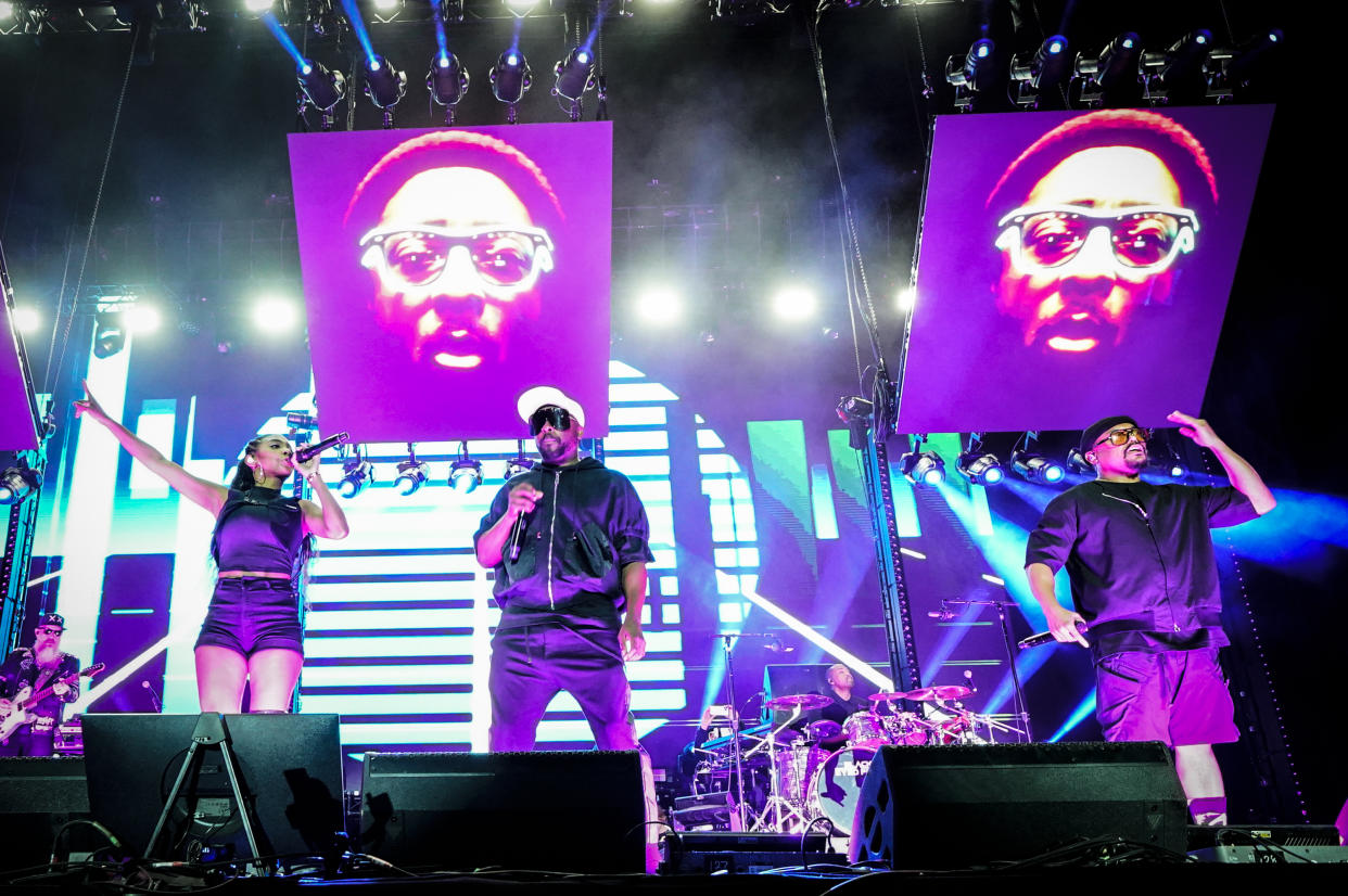 This year's Formula 1 Singapore Airlines Singapore Grand Prix stage will feature American pop-rap group Black Eyed Peas, Australian rapper, singer and songwriter The Kid LAROI, American girl group TLC and British alternative band Suede. (PHOTO: GETTY/Redferns)