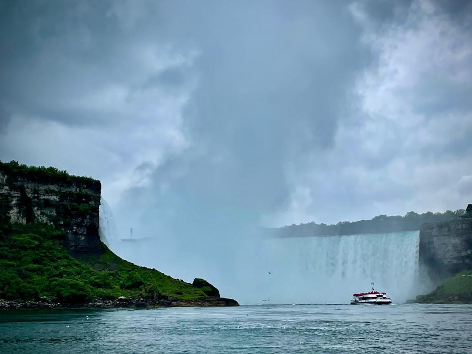 The Maid of the Mist ride under the Horseshoe Falls is older than Niagara Falls State Park.