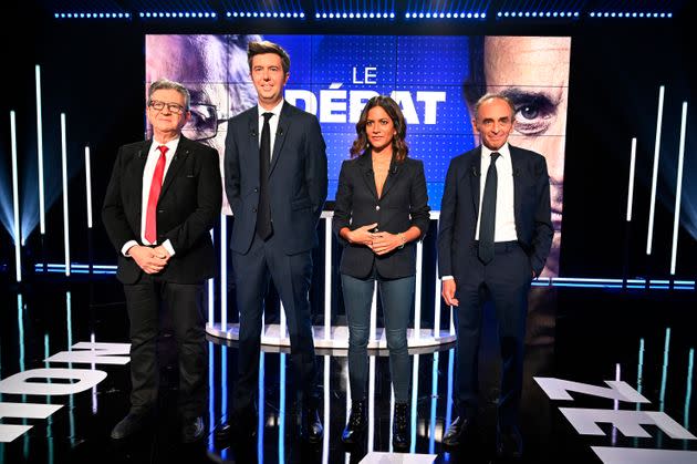 Zemmour et Mélenchon confrontent leurs visions de la France entre coups de chaud et monologues intellos (Photo: via Associated Press)