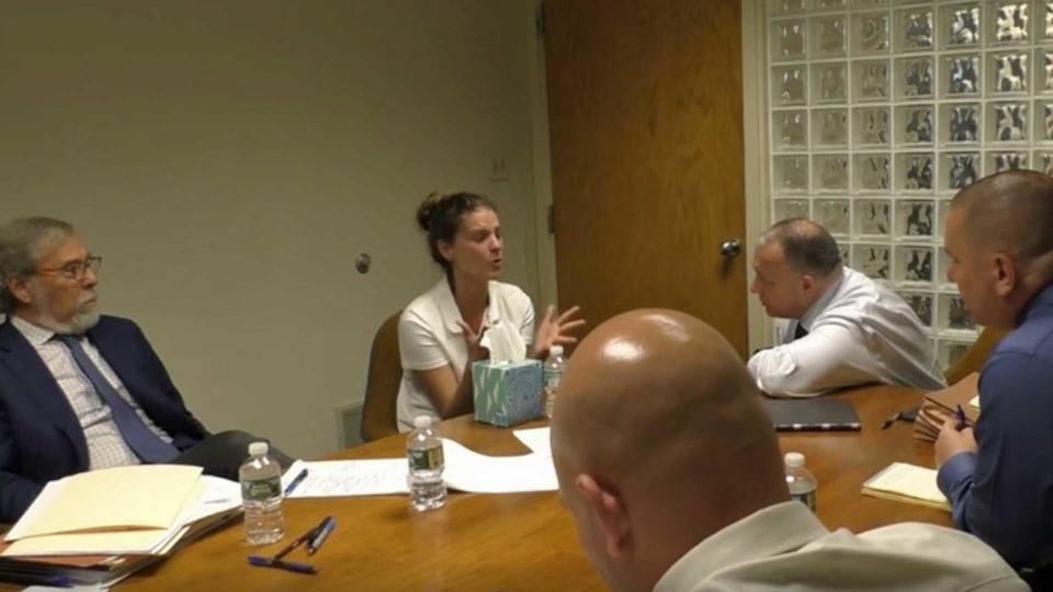 Michelle Troconis during her second of three interviews with investigators. / Credit: Connecticut State Police