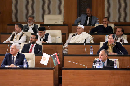 Lawmakers allied to Libya's internationally recognized government attend their first session at the parliament headquarters in Tripoli, Libya, May 2, 2019. REUTERS/Hani Amara