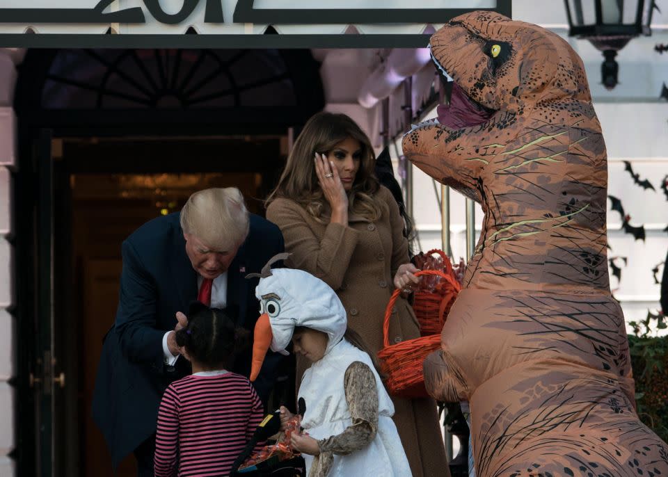 Sorry buddy, no handshake for you. Source: Getty