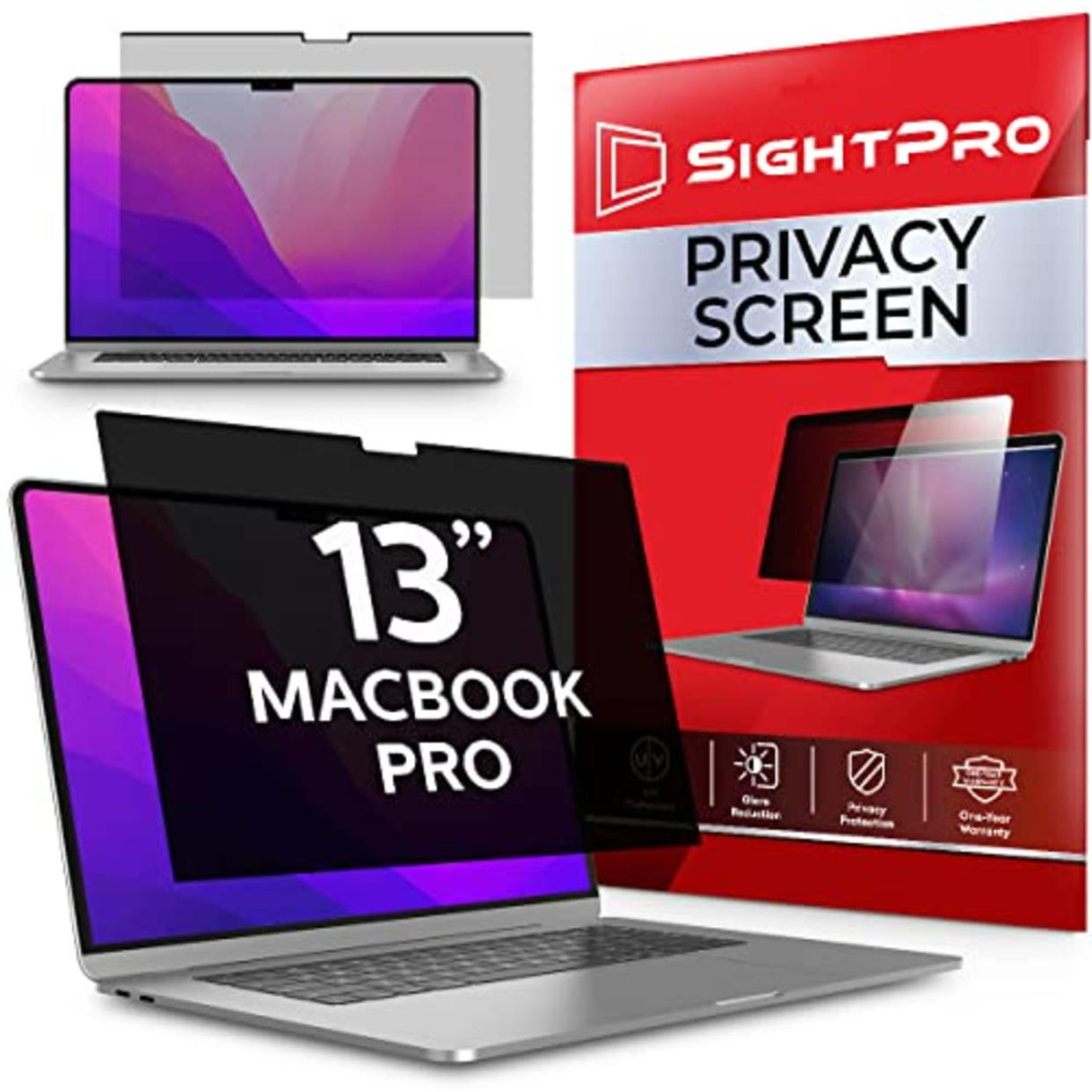 SightPro Magnetic Privacy Screen for MacBook Pro 13 Inch (2016, 2017, 2018, 2019, 2020, 2021, 2022, M1, M2) Laptop Privacy Filter and Anti-Glare Protector (AMAZON)
