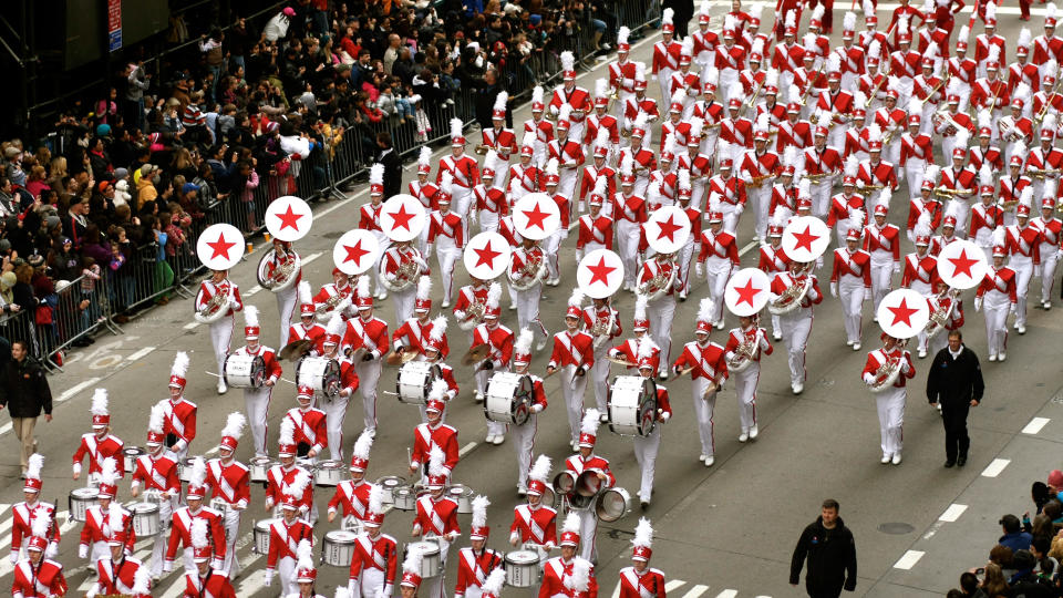 <p>Considering roughly 10,000 people march in the Macy’s parade in a typical year, it might seem easy to join in the fun, but it’s not. Since this Thanksgiving tradition launched in 1924, participation has been limited to Macy’s employees, their families and those with relationships to sponsors or others affiliated with the event.</p> <p>Performing talent is the only exception to the rule. There are no reserved tickets available to purchase for the grandstand seating area, so arrive early if you want to stake out a good spot — in 2021, that is.</p> <p><strong><em>More From GOBankingRates</em></strong></p> <ul> <li><em><strong><a class="link " rel="nofollow noopener" href="https://www.gobankingrates.com/net-worth/debt/how-to-get-finances-debt-in-order/?utm_campaign=1016416&utm_source=yahoo.com&utm_content=19" target="_blank" data-ylk="slk:Feeling Overwhelmed With Debt? Here Are 14 Ways To Improve Your Financial Future;elm:context_link;itc:0;sec:content-canvas">Feeling Overwhelmed With Debt? Here Are 14 Ways To Improve Your Financial Future</a></strong></em></li> <li><em><strong><a class="link " rel="nofollow noopener" href="https://www.gobankingrates.com/saving-money/budgeting/how-much-average-american-spends-daily/?utm_campaign=1016416&utm_source=yahoo.com&utm_content=20" target="_blank" data-ylk="slk:Are You Spending More Than the Average American on 25 Everyday Items?;elm:context_link;itc:0;sec:content-canvas">Are You Spending More Than the Average American on 25 Everyday Items?</a></strong></em></li> <li><em><strong><a class="link " rel="nofollow noopener" href="https://www.gobankingrates.com/saving-money/savings-advice/unusual-money-moves-could-set-you-up-for-life/?utm_campaign=1016416&utm_source=yahoo.com&utm_content=21" target="_blank" data-ylk="slk:60 Money Moves That Could Set You Up for Life;elm:context_link;itc:0;sec:content-canvas">60 Money Moves That Could Set You Up for Life</a></strong></em></li> <li><em><strong><a class="link " rel="nofollow noopener" href="https://www.gobankingrates.com/saving-money/shopping/things-you-do-not-need-buy-during-coronavirus-pandemic/?utm_campaign=1016416&utm_source=yahoo.com&utm_content=22" target="_blank" data-ylk="slk:Guns and 32 Other Things You Definitely Do NOT Need To Buy During the Coronavirus Pandemic;elm:context_link;itc:0;sec:content-canvas">Guns and 32 Other Things You Definitely Do NOT Need To Buy During the Coronavirus Pandemic</a></strong></em></li> </ul>