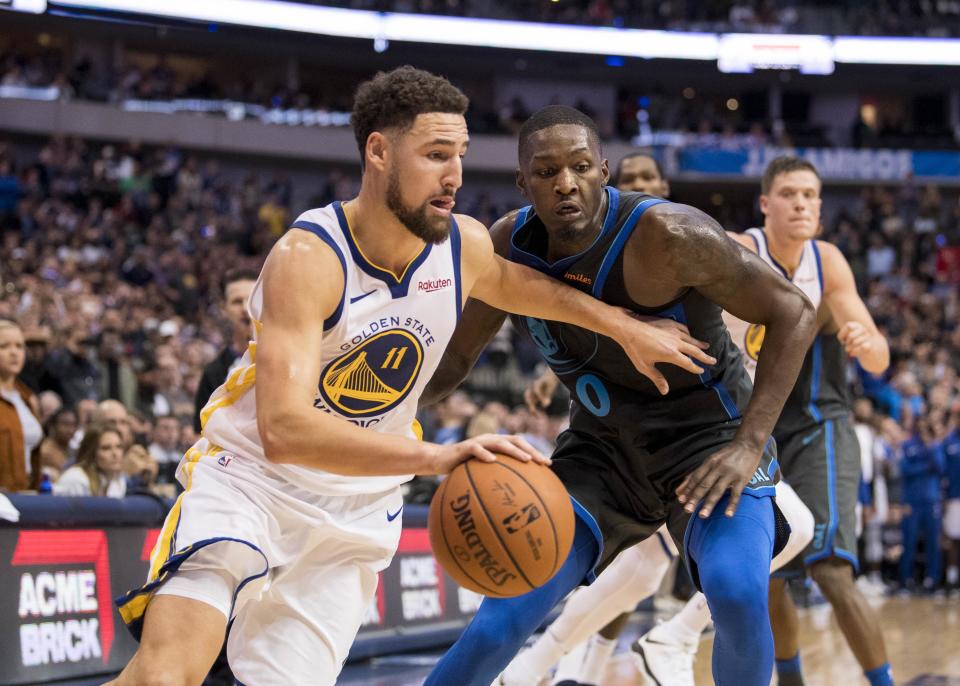 Klay Thompson is reportedly staying in Golden State. (Reuters)