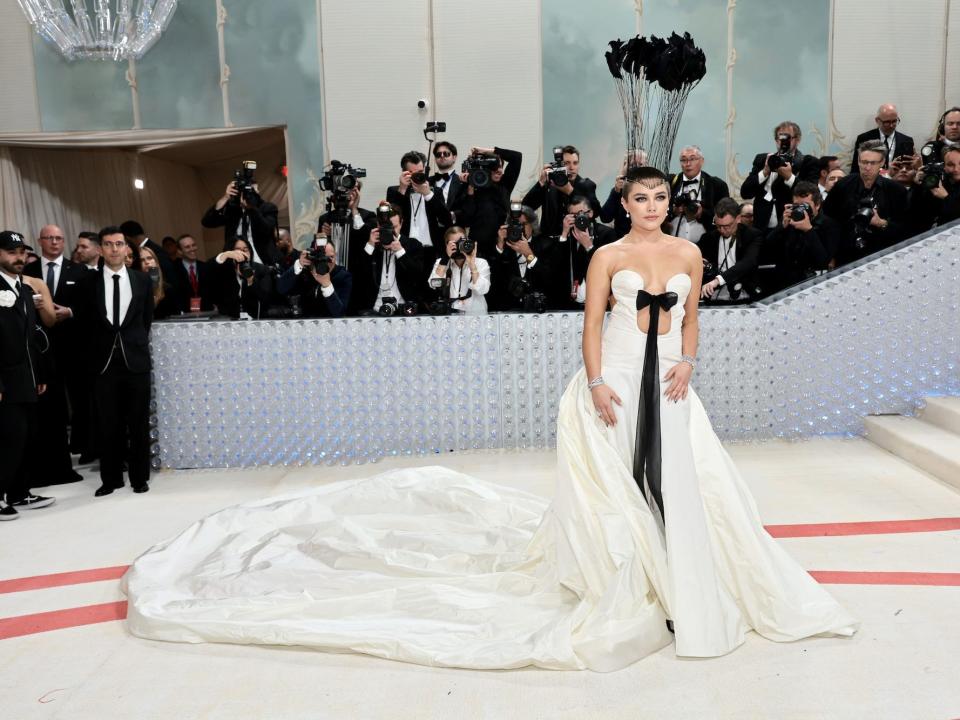 Florence Pugh attends the 2023 Met Gala.