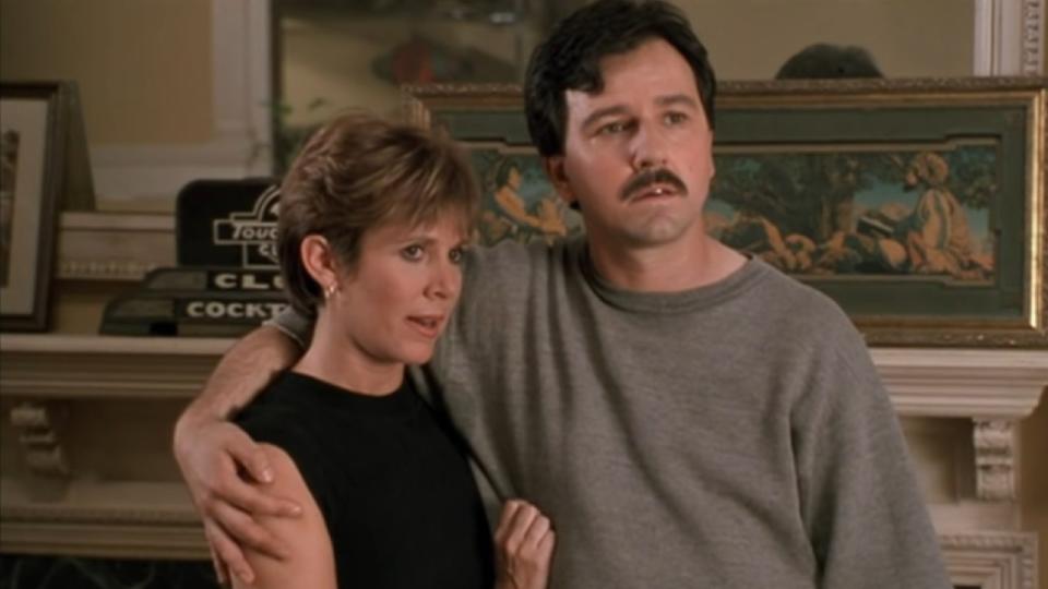 Carrie Fisher and Bruno Kirby in When Harry Met Sally