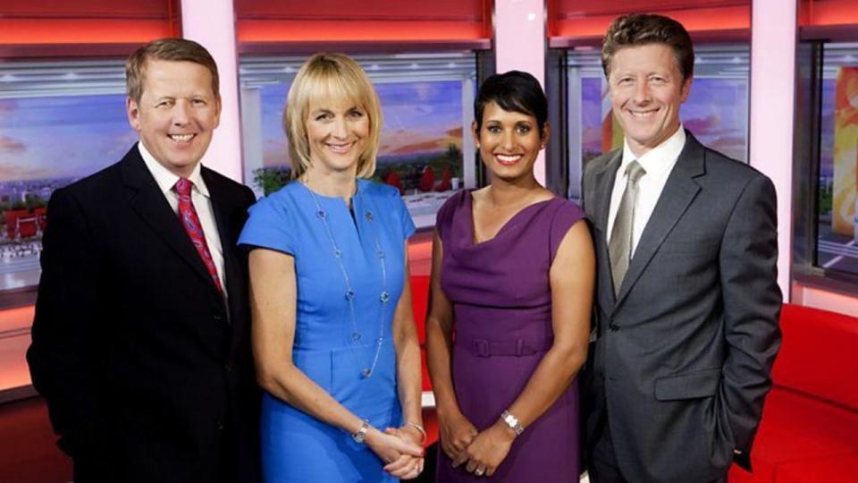 Bill Turnbull, Louise Minchin, Naga Munchetty, Charlie Stayt