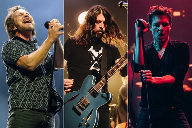 eddie-vedder-foo-fighters-killers-RS-1800 - Credit: Scott Dudelson/Getty Images; Rich Fury/Getty Images; Chris Phelps*