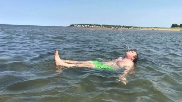 The Department of Health provided this picture of minister Benoit Bourque. It says the water quality at Parlee Beach is excellent.