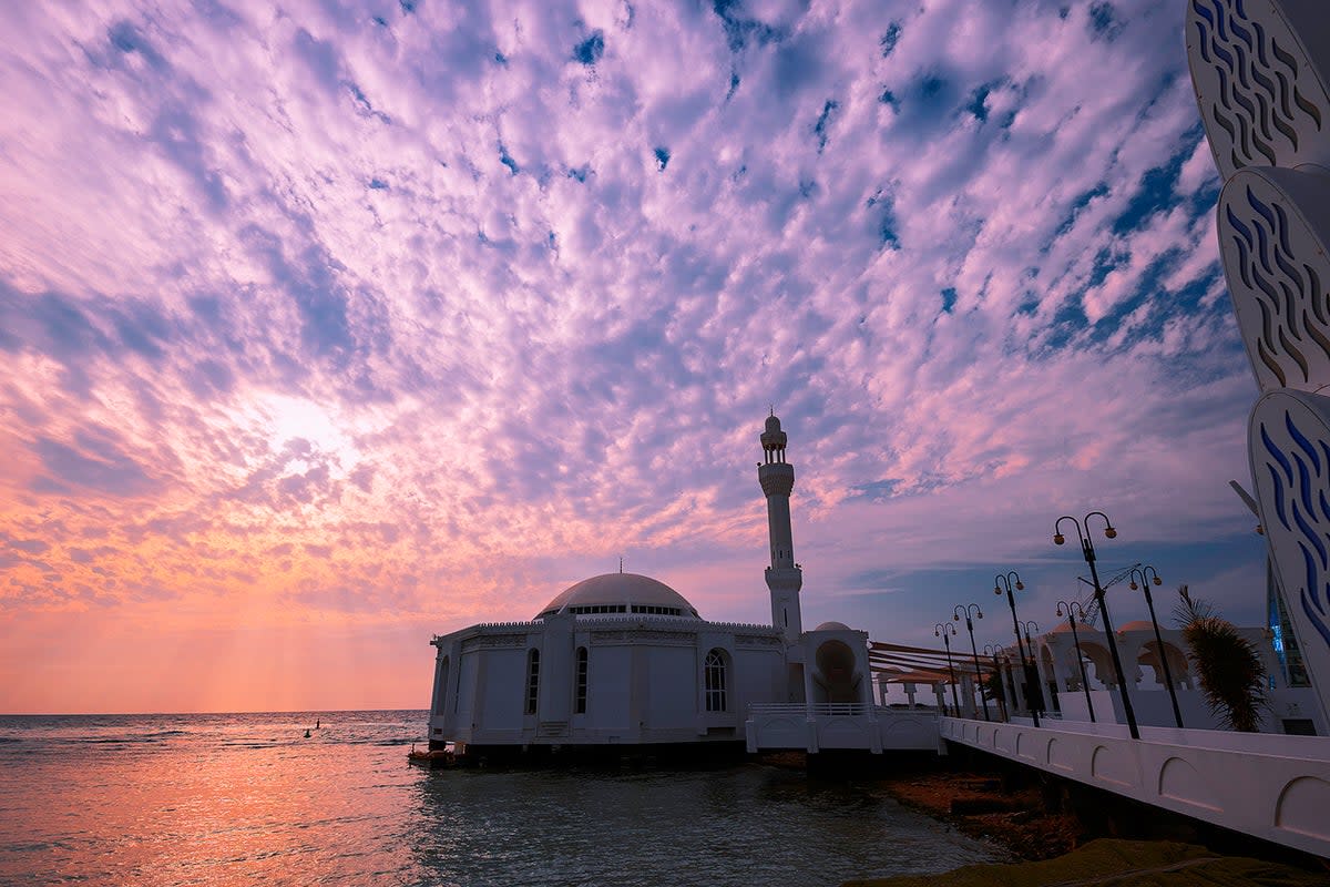 The Al Rahma Mosque is also known as ‘The Floating Mosque’ (Getty Images)