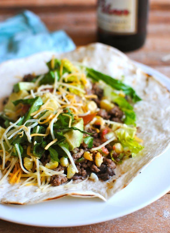 <strong>Get the <a href="http://bevcooks.com/2011/08/simple-beef-tacos/" target="_blank">Beef Tacos recipe</a> by Bev Cooks</strong>