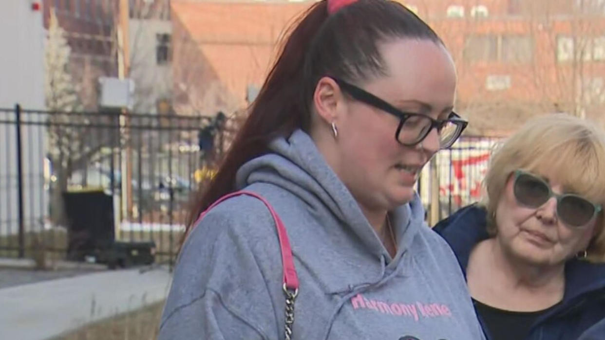 Harmony Montgomery's birth mother speaks after Adam Montgomery was found guilty of killing the 5-year-old. / Credit: CBS Boston