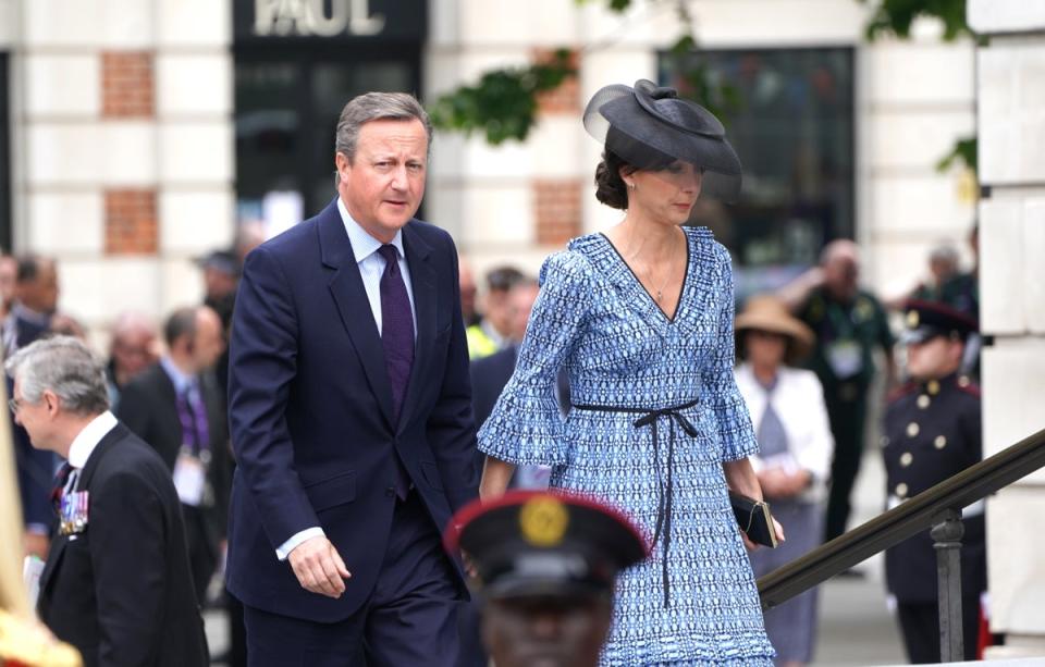 Samantha Cameron, the wife of ex-PM David, once decried the “harshness” of the role (PA)