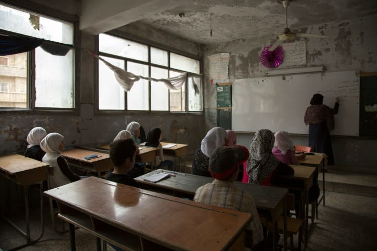 In Aleppo, schools in opposition-held areas have often been forced to shut for weeks at a time due to intense government bombardment