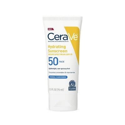 21) CeraVe Mineral Sunscreen Lotion for Face - SPF 50