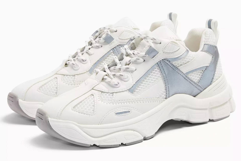 topshop, chunky sneakers, gray, white