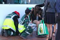 <p>Paramedics were also on hand to help those who couldn't help themselves.</p>