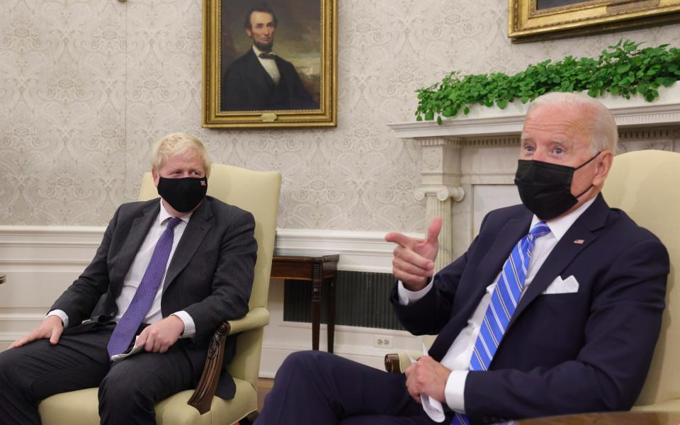 Prime Minister Boris Johnson holds a bilateral meeting with the President - Andrew Parsons/No10 Downing Street 