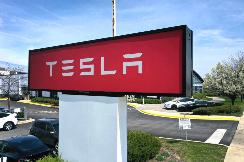 Tesla en Schaumburg, Illinois. (Scott Olson/Getty Images)