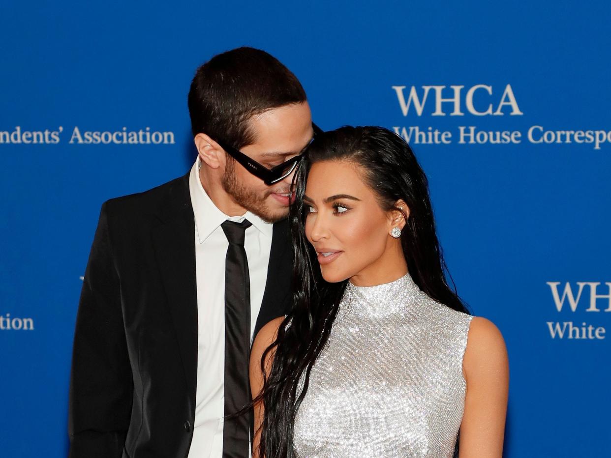 Kim Kardashian and Pete Davidson at the White House Correspondents' Dinner