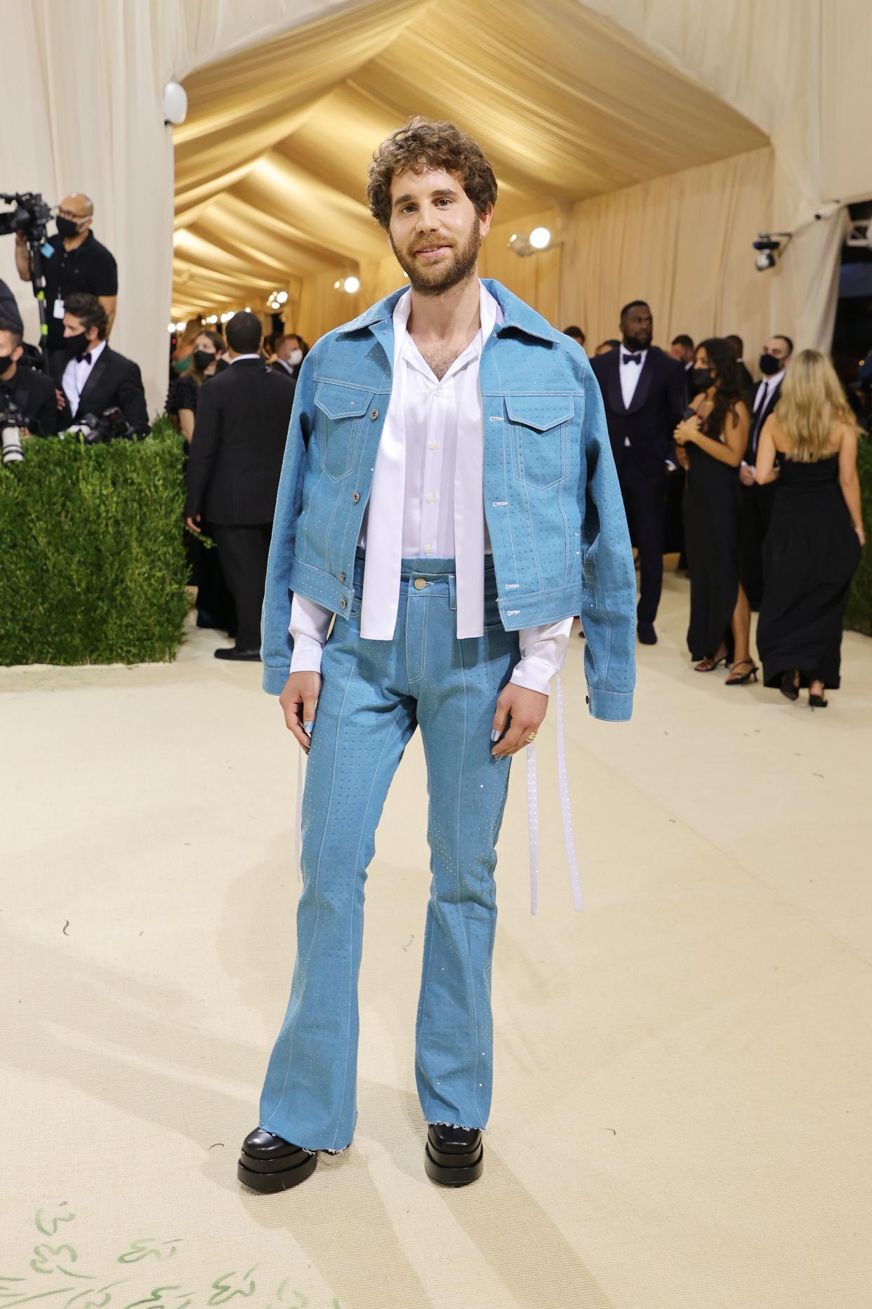 Ben Platt attends The 2021 Met Gala Celebrating In America: A Lexicon Of Fashion at Metropolitan Museum of Art on Sept. 13, 2021 in New York.