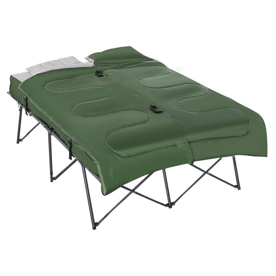 <p><a href="https://go.redirectingat.com?id=74968X1596630&url=https%3A%2F%2Fwww.walmart.com%2Fip%2FOutsunny-2-Person-Collapsible-Portable-Camping-Cot-Bed-Set-with-Sleeping-Bag-Inflatable-Air-Mattress-Comfort-Pillows%2F663601978&sref=https%3A%2F%2Fwww.housebeautiful.com%2Fshopping%2Ffurniture%2Fa60603849%2Famazon-air-mattress-with-frame%2F" rel="nofollow noopener" target="_blank" data-ylk="slk:Shop Now;elm:context_link;itc:0;sec:content-canvas" class="link ">Shop Now</a></p><p> 2-Person Collapsible Portable Cot</p><p>walmart.com</p><p>$148.99</p>