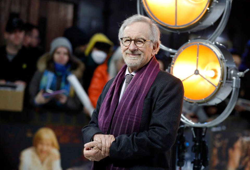 Steven Spielberg attends the UK premiere of The Fabelmans.