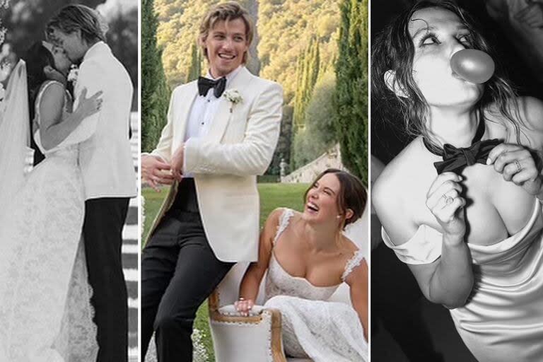 Millie Bobby Brown mostró por primera vez su vestido de novia y otras fotos de su boda con Jake Bongiovi